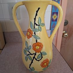 Broken Yellow Ceramic Vase