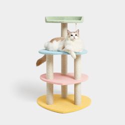 VETRESKA Heart Shaped Color Palette Cat Tree 1