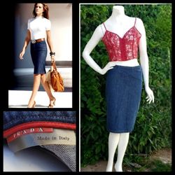 Prada Pencil Skirt  SZ 8