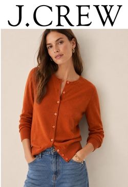 J. Crew 100% Cashmere Cardigan Burnt Orange Sz M