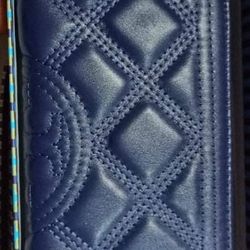 $40 Blue Leather Wallet (Tory) 
