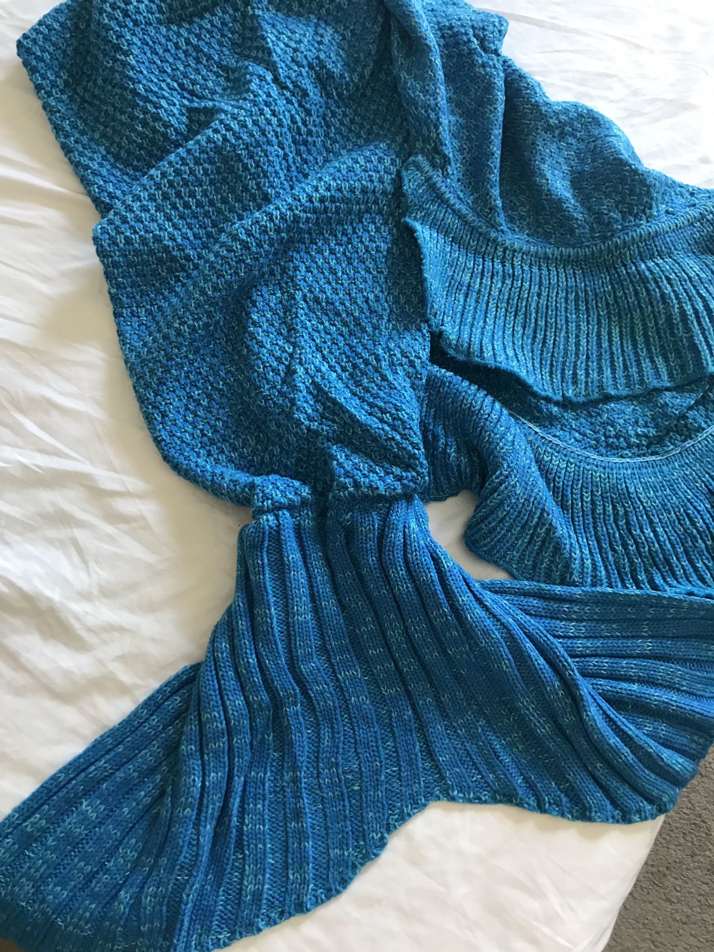 New mermaid tail blanket fun unique gift cozy warm cover
