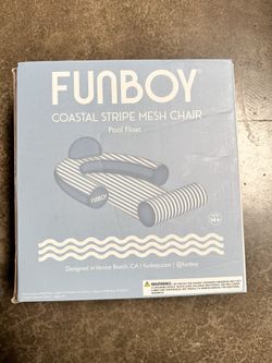 Coastal Stripe Mesh Chair  Pool Float 