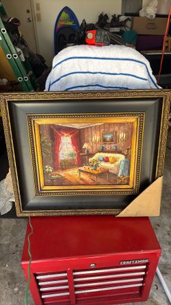 Oil on canvas painting