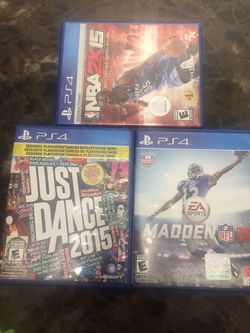 PS4 3 games