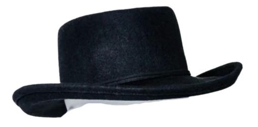 Universal Thread Women's Black Felt Wide Brim Fedora Adjustable New 