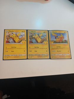 McDonald's and General mills Pikachu cards/promo Pokémon