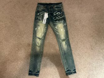 Purple Brand Jeans Size 30 Ripped Paint Denim