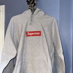 Supreme Hoodie gray Red Box 