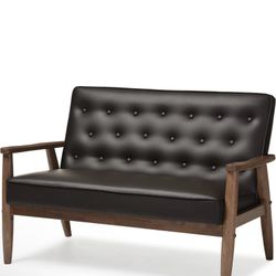 Loveseat sofa Loveseat sofa, leather brown