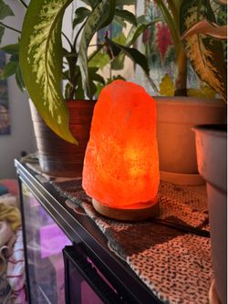 Salt rock lamp