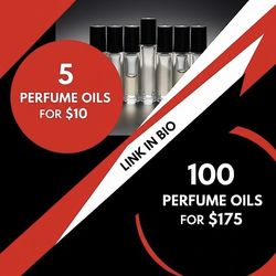 5 Perfume Oils For $10 DM For List