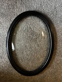 Antique 1910 Oval Bubble Glass Frame