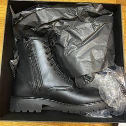 Men’s Thursday Boots 9.5  (Black Stompers with Zipper)