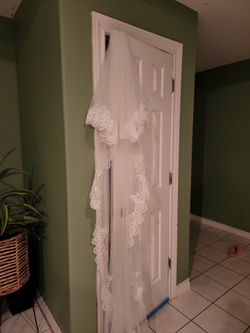 2 Teir Lace Wedding Veil