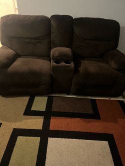 Brown couches