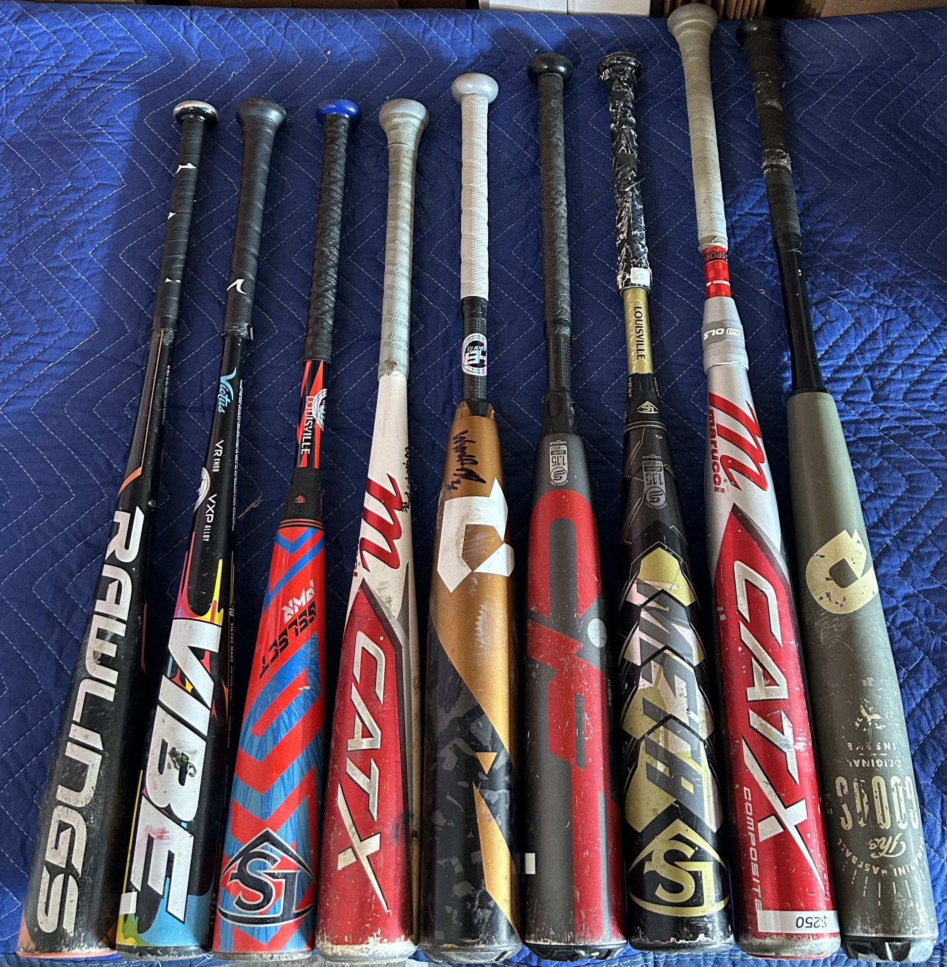 USED BASEBALL BATS