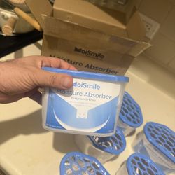 Moisture Absorbers/ deodorizer 6 Pack, Fragrance-Free Closet Dehumidifier for Bathroom, Car ＆ Basement, 10.5 oz Refillable Humidity Absorber Boxes  Ne