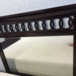 Bed Frame, Drawer And Back Mirror 