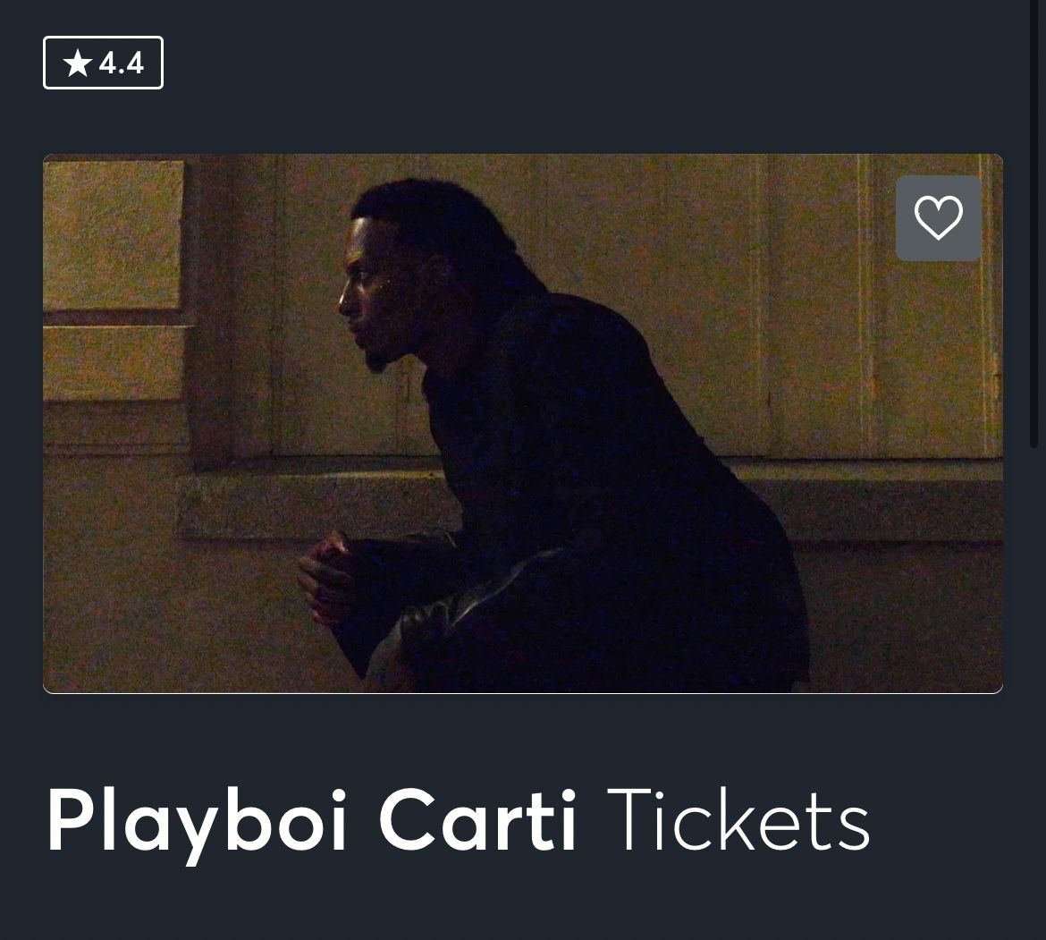 2x Playboi Carti Floor Tickets Portland Oregon