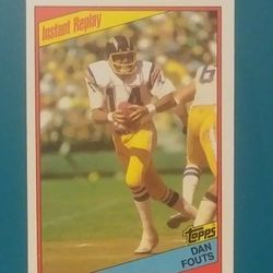 1984 Topps Dan Fouts San Diego Chargers #180 Instant Replay New York Jets at Football Card HOF Vintage Collectible Sports NFL