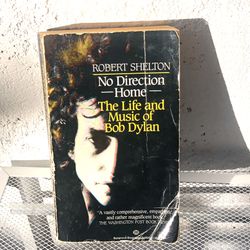 Vintage Bob Dylan “No Direction Home” Book by Robert Shelton (Silver Lake)