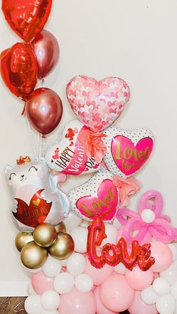 Hermoso bouquet de globos 🎈 san valentine day
