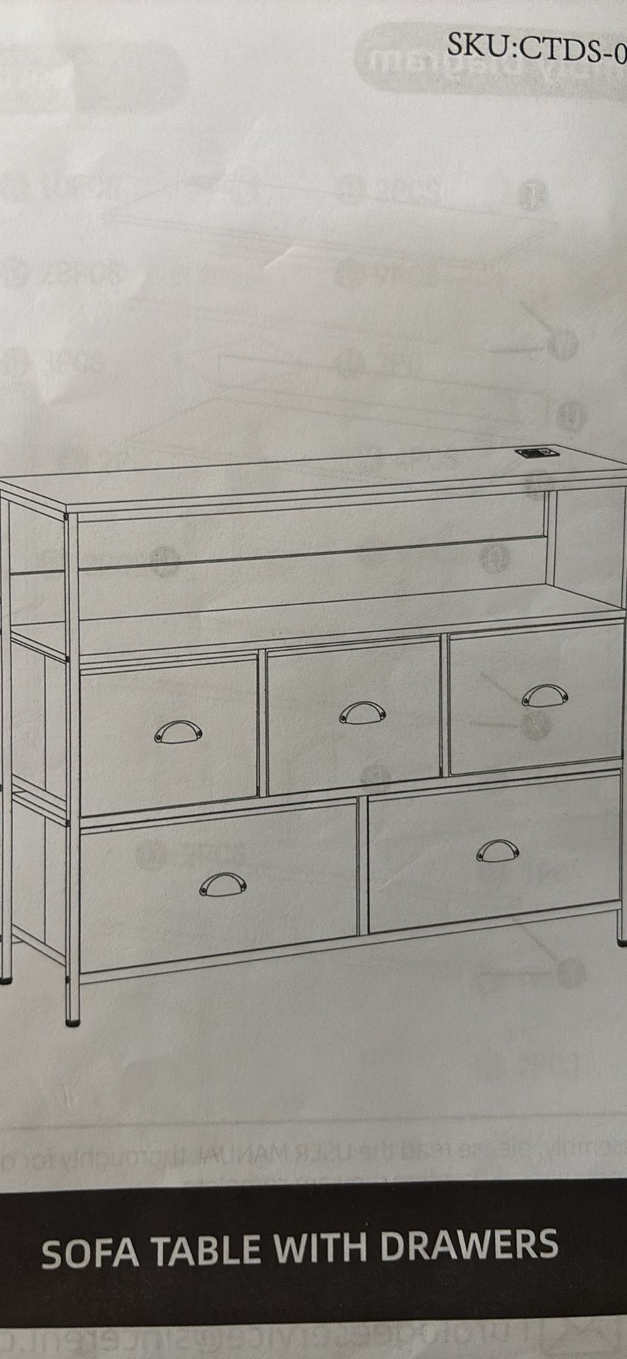 5 Drawer Sofa Dresser $60 OBO