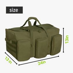 Large Military Travel Duffle Bag Tactical Camping Storage Utility Tote Bag Camping Kitchen Organizer with Deployment Cargo Bag Travel Sports Equipment