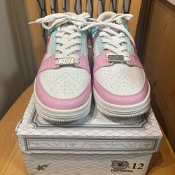 A Bathing Ape Bape Sta Pink/blue Easter