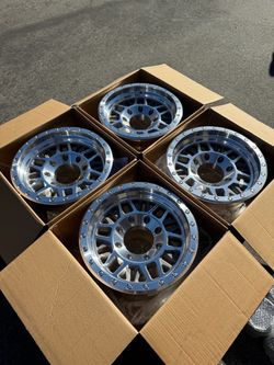 8x6.5 8x170 and 8x180 Machined 17” Raceline Ryno Off-Road Racing Wheels Rims Rines Brand New