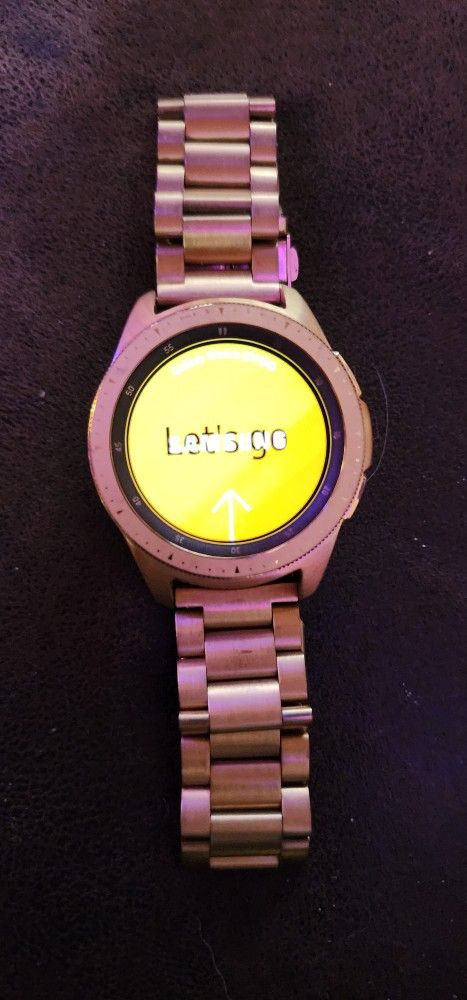 Gold Samsung Smartwatch