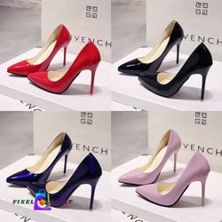 Nude Pumps for Women High Heel Shoes Female Fashion Patent Leather Sexy Pointed Toe Thin Heel Wedding Shoes 2023

