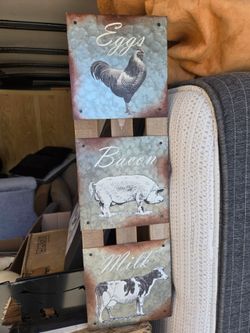 Metal wood kitchen picture