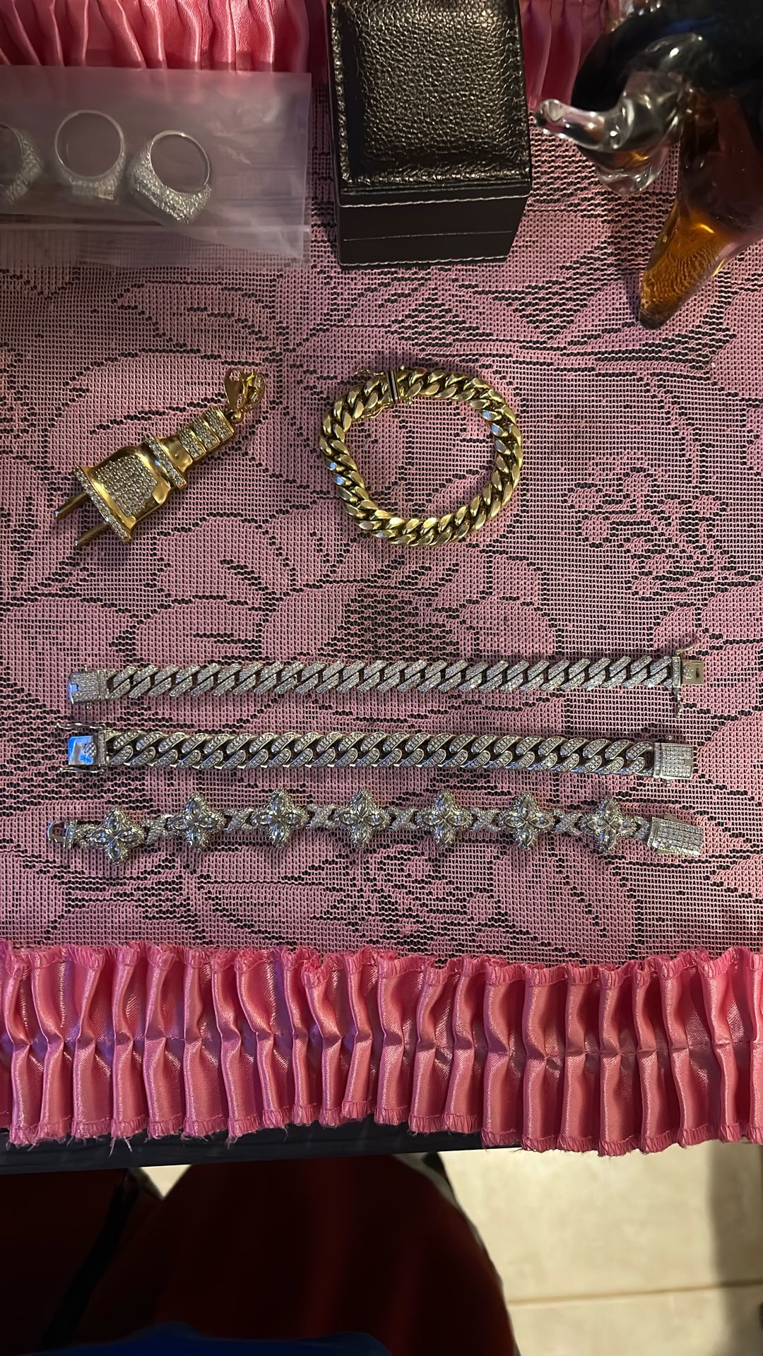 14k White Gold Diamond Bracelets