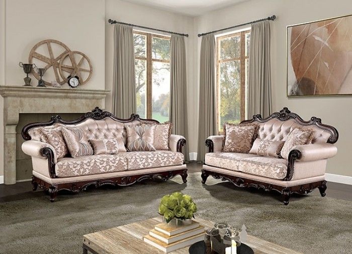 Traditional Sofa & Loveseat Set