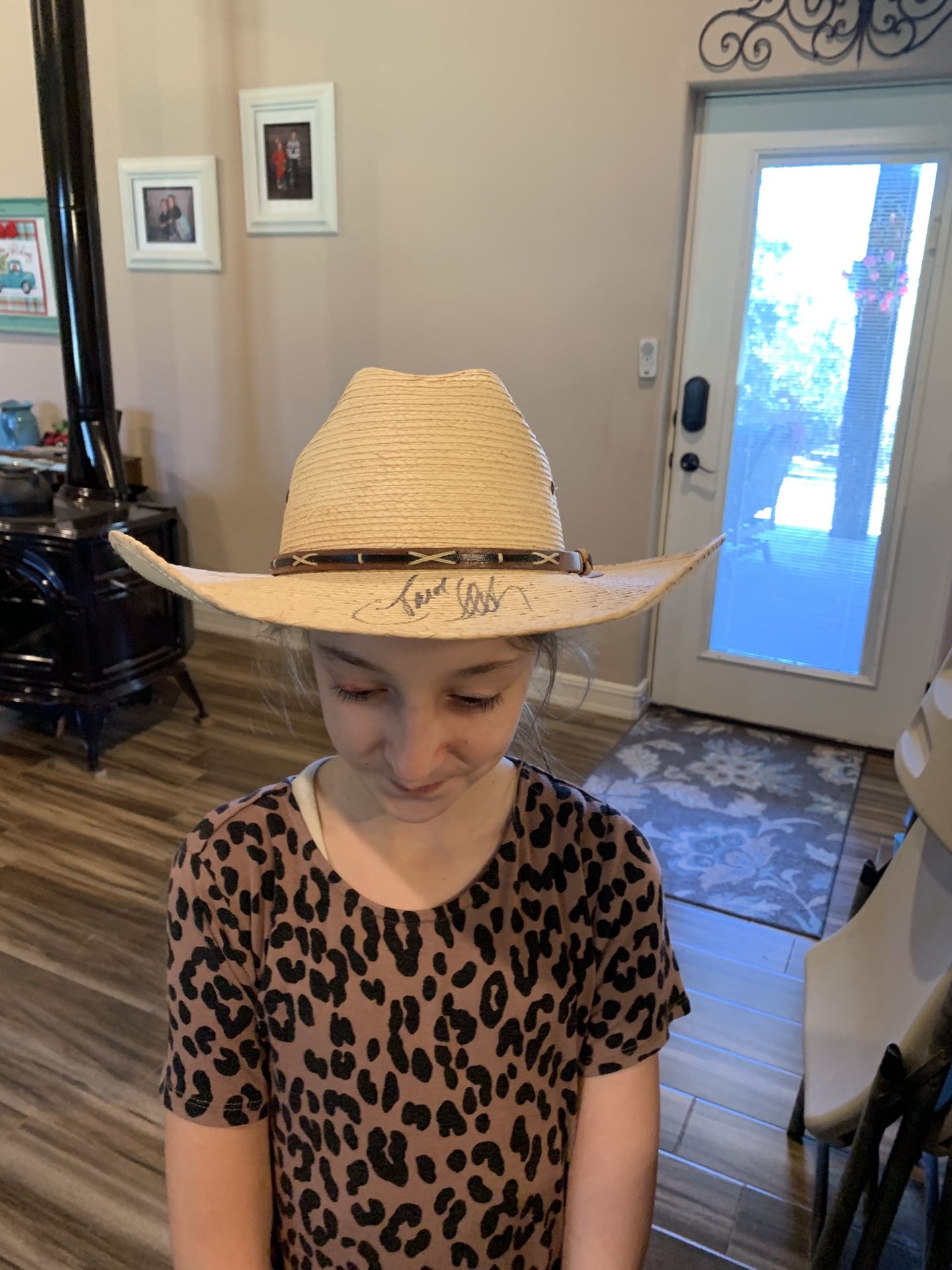 Jason Aldean Autographed Straw Hat 