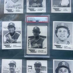 1981 WTF CO Cal Ripken Jr PSA 7 Rookie Minor League Rochester Red Wings Team Set