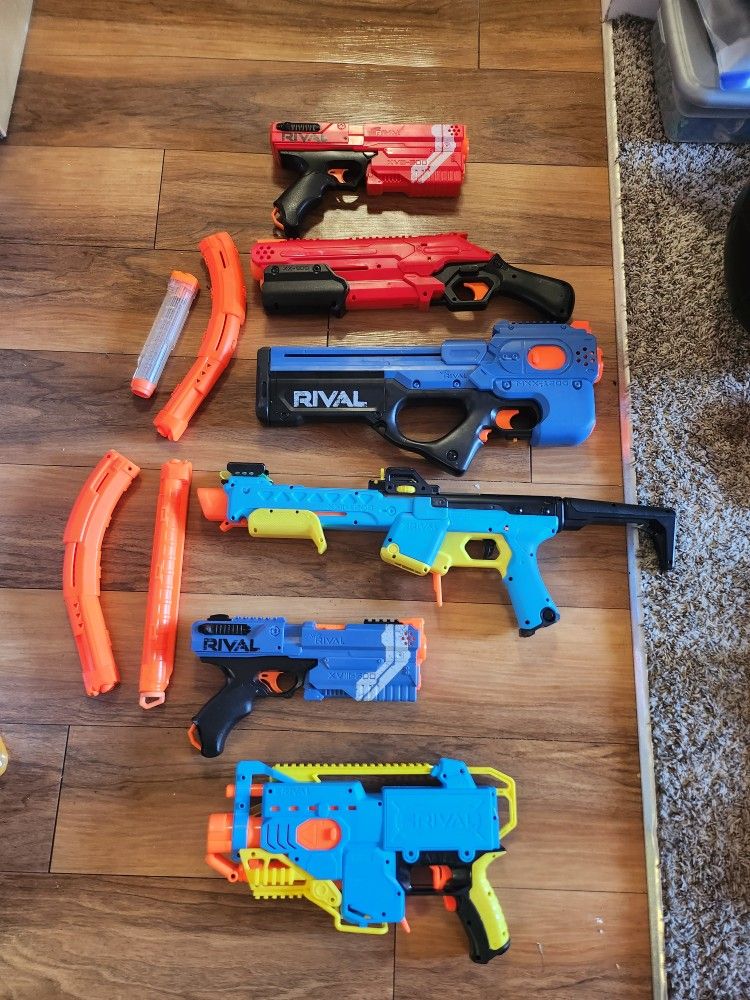 Nerf RIVAL $100 For 6 dart Guns