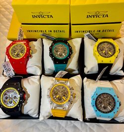 MEN’S BRAND NEW INVICTA  RACING WATCHES!!!