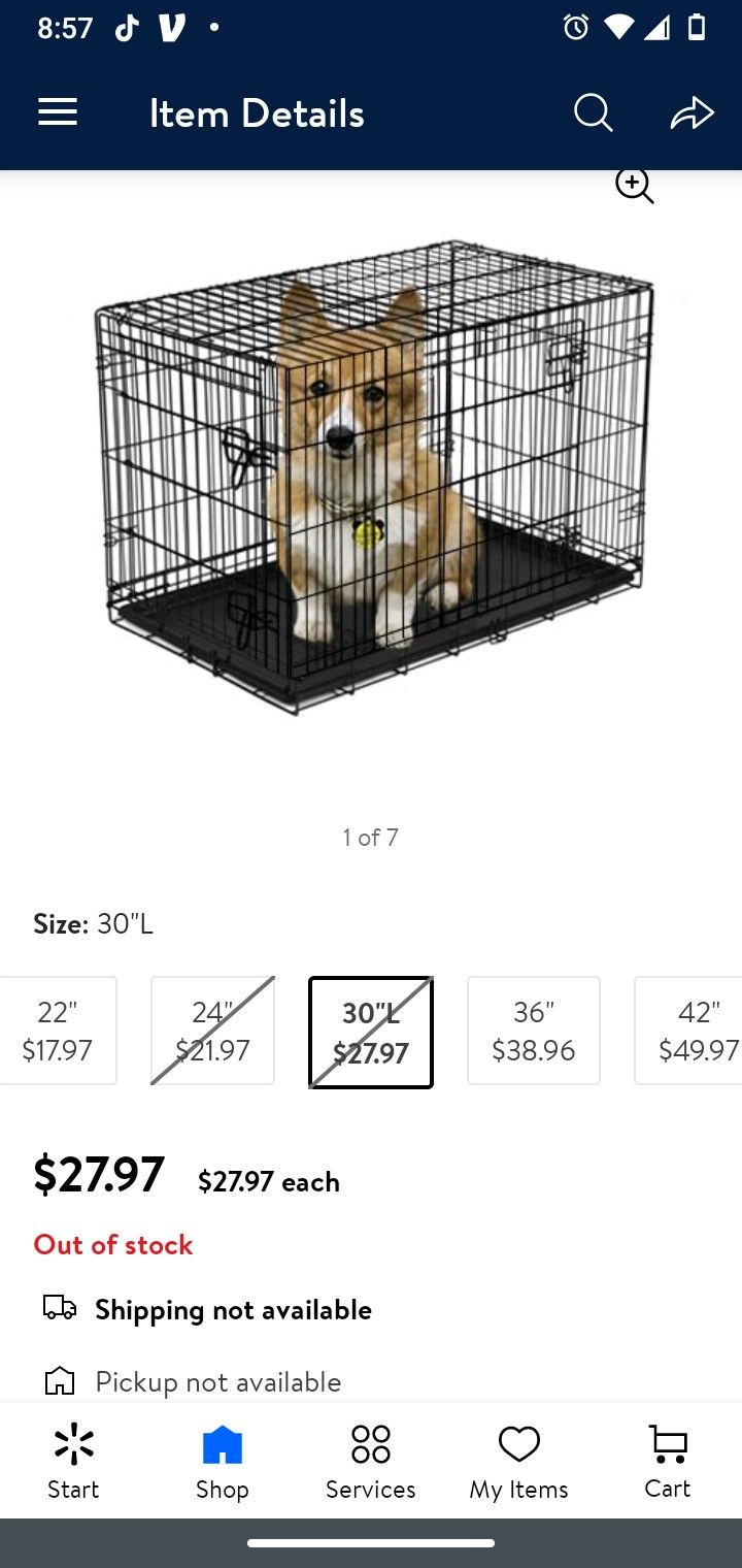 Nearly New Dog Crate.