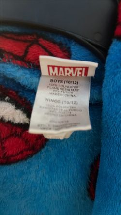 Marvel Spider-Man Boys Fleece Pajamas Size 10/12