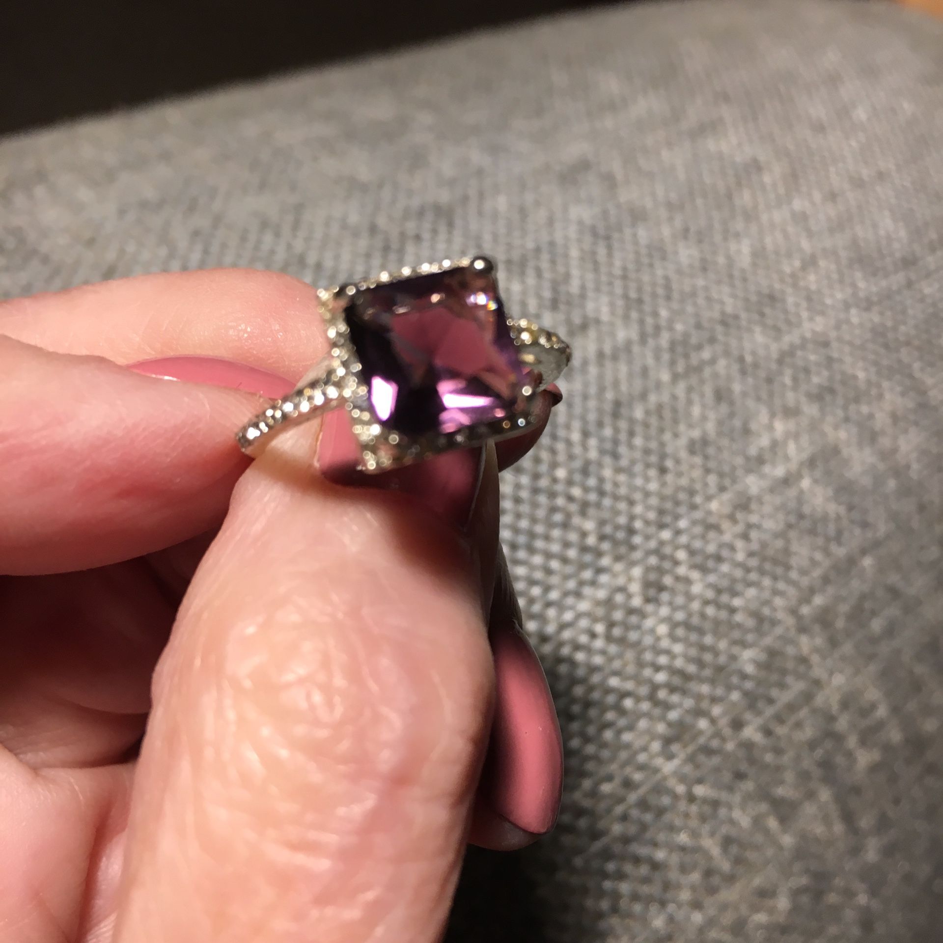 Amethyst Sterling Ring size 9