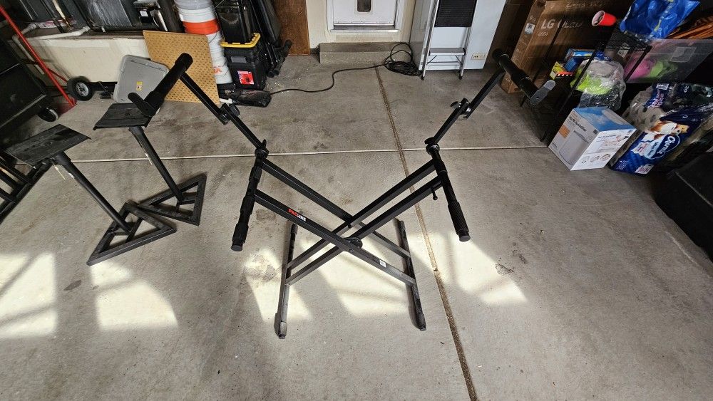 2x Double Tiered Keyboard Stands