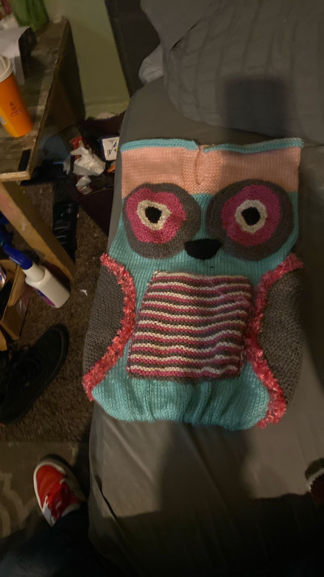 Baby Knitted Snuggle Owl And Football