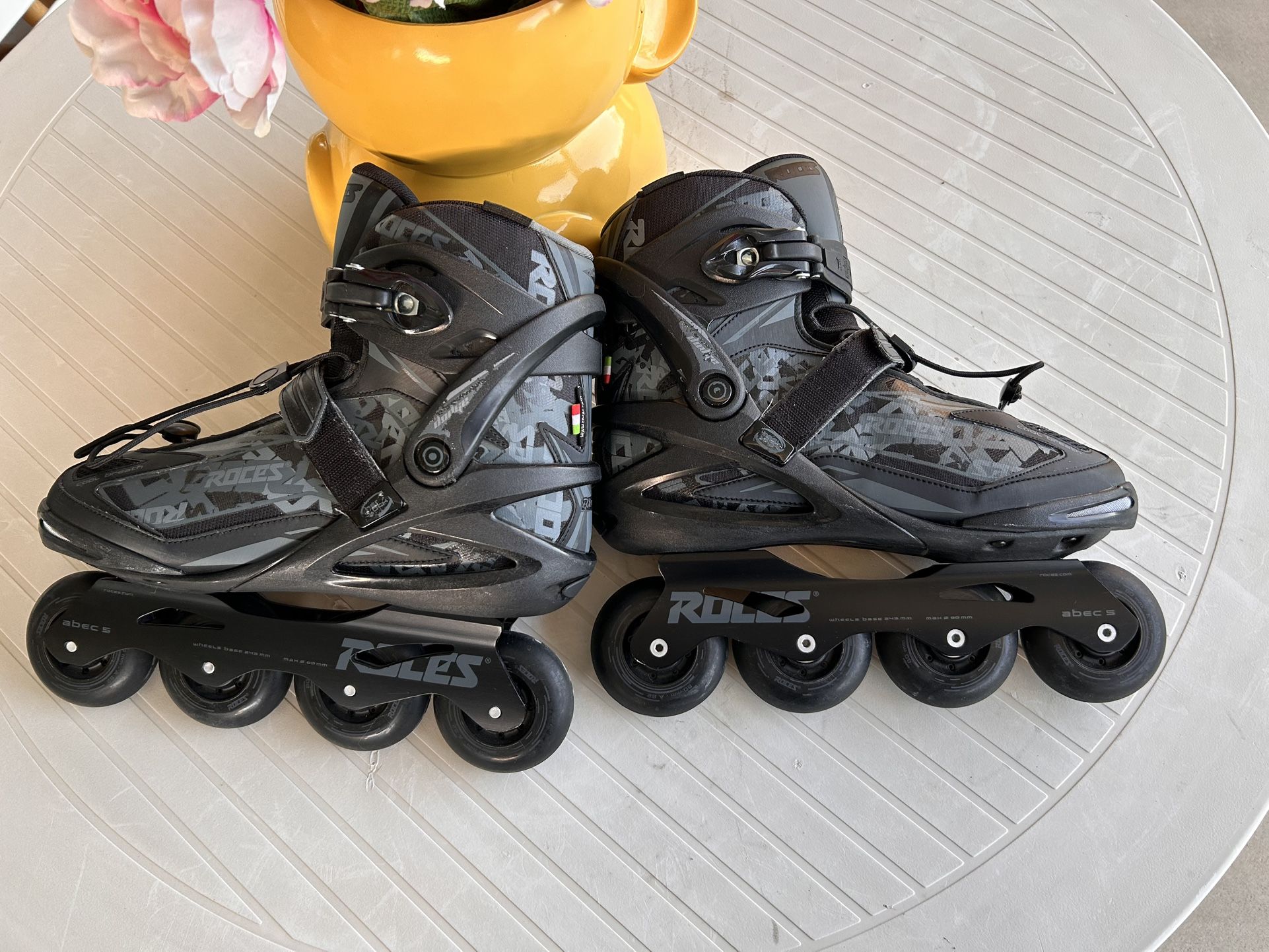 Roces  Men’s Inline Skate - Mod. Dodge Black Charcoal  Sz 10.5.