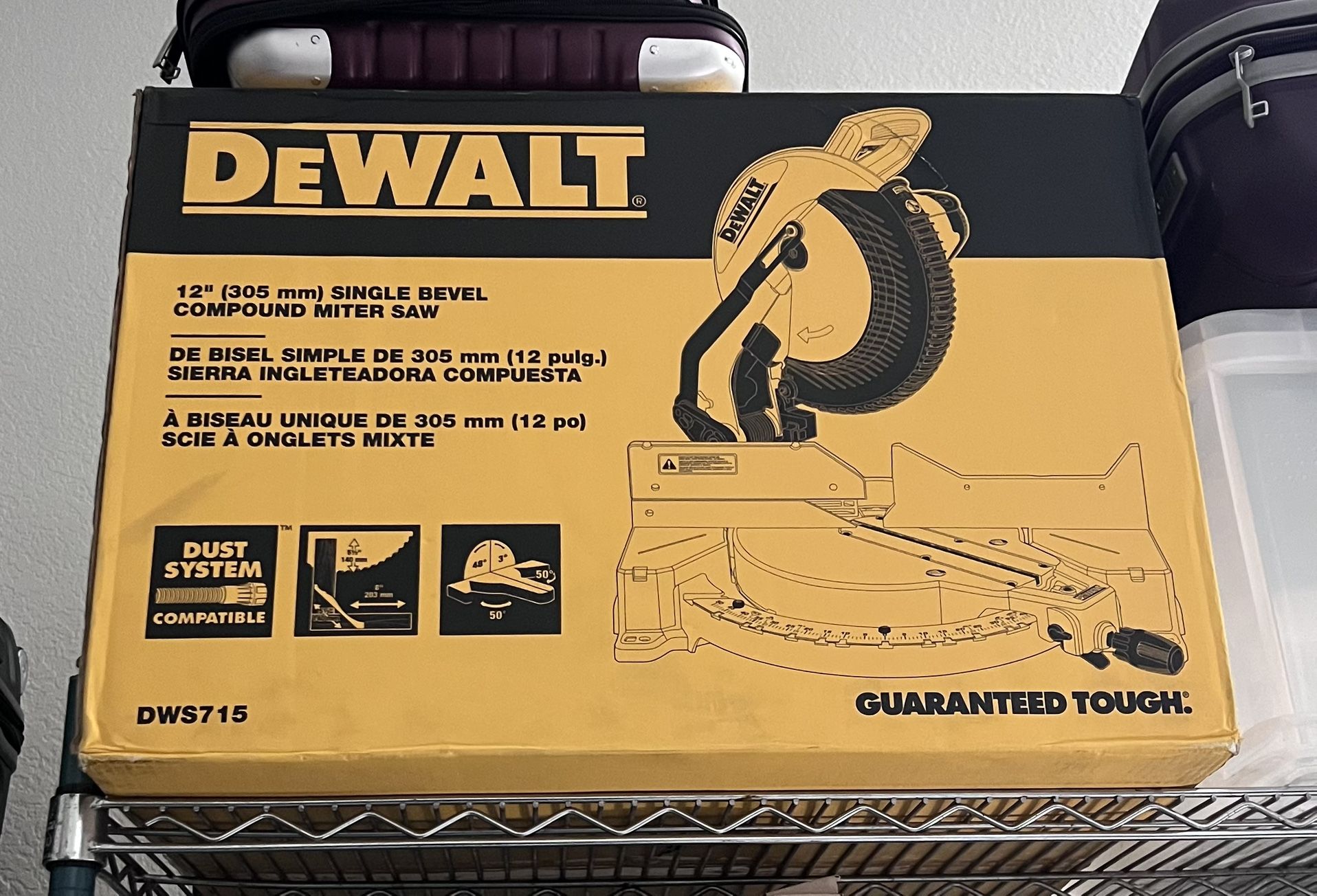 Dewalt DWS715 SAW like Used Once
