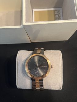 Silver Brown Michael Kors Watch 