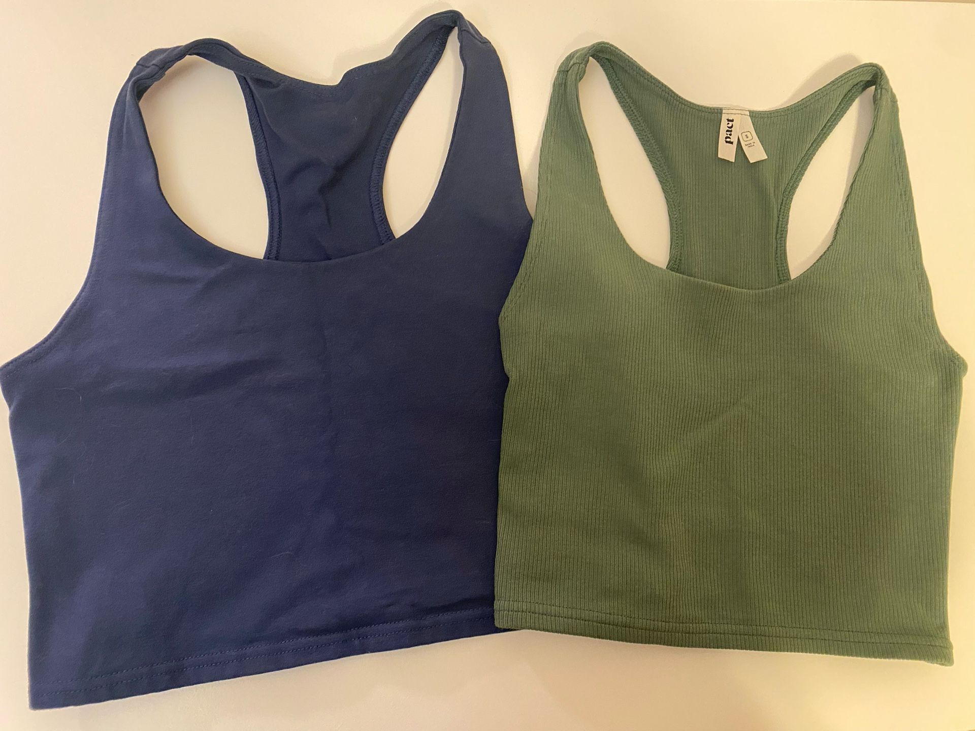 Organic Cotton Pact Longline Bra Tops, Women’s size S