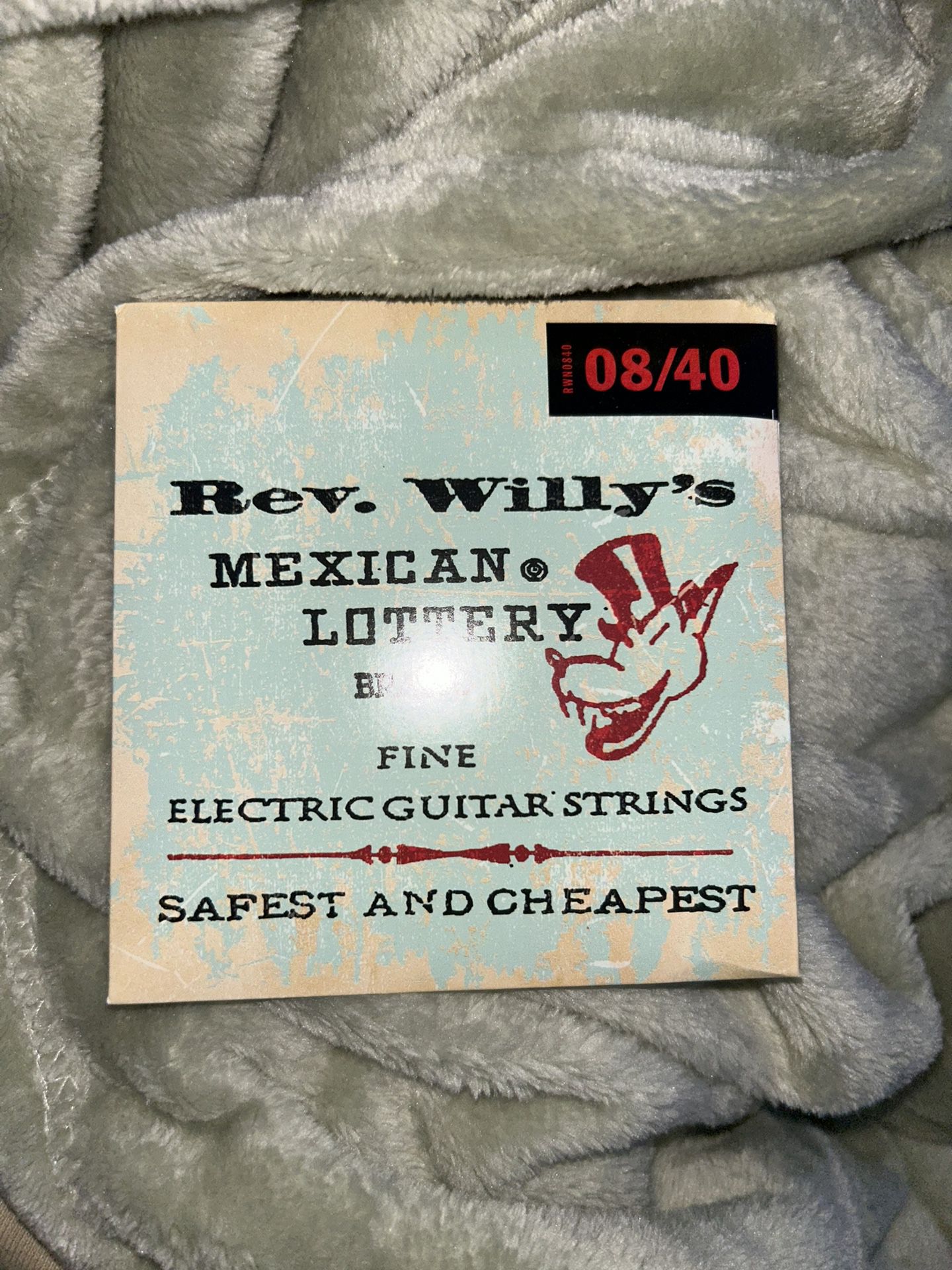 3 Reverend Willy's Mexican Lottery Brand Guitar Strings Electric 3 Sets 08-40